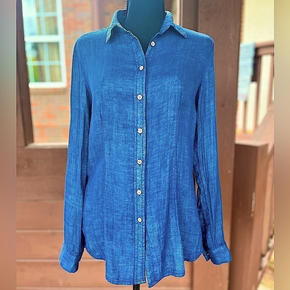 Buffalo Sahara Chambray Denim Button Down Shirt